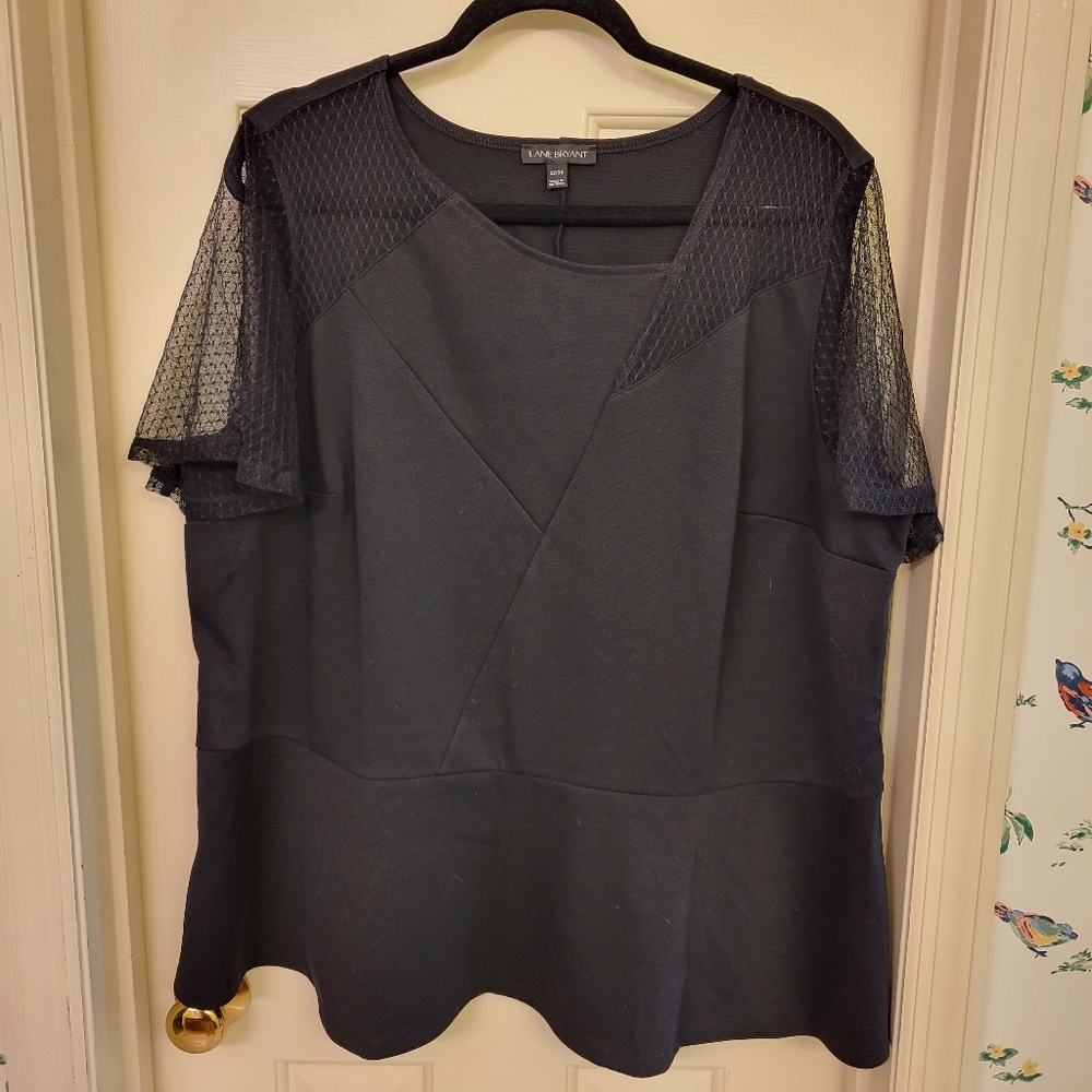 Lane Bryant Size 22/24 Mesh Sleeve Top